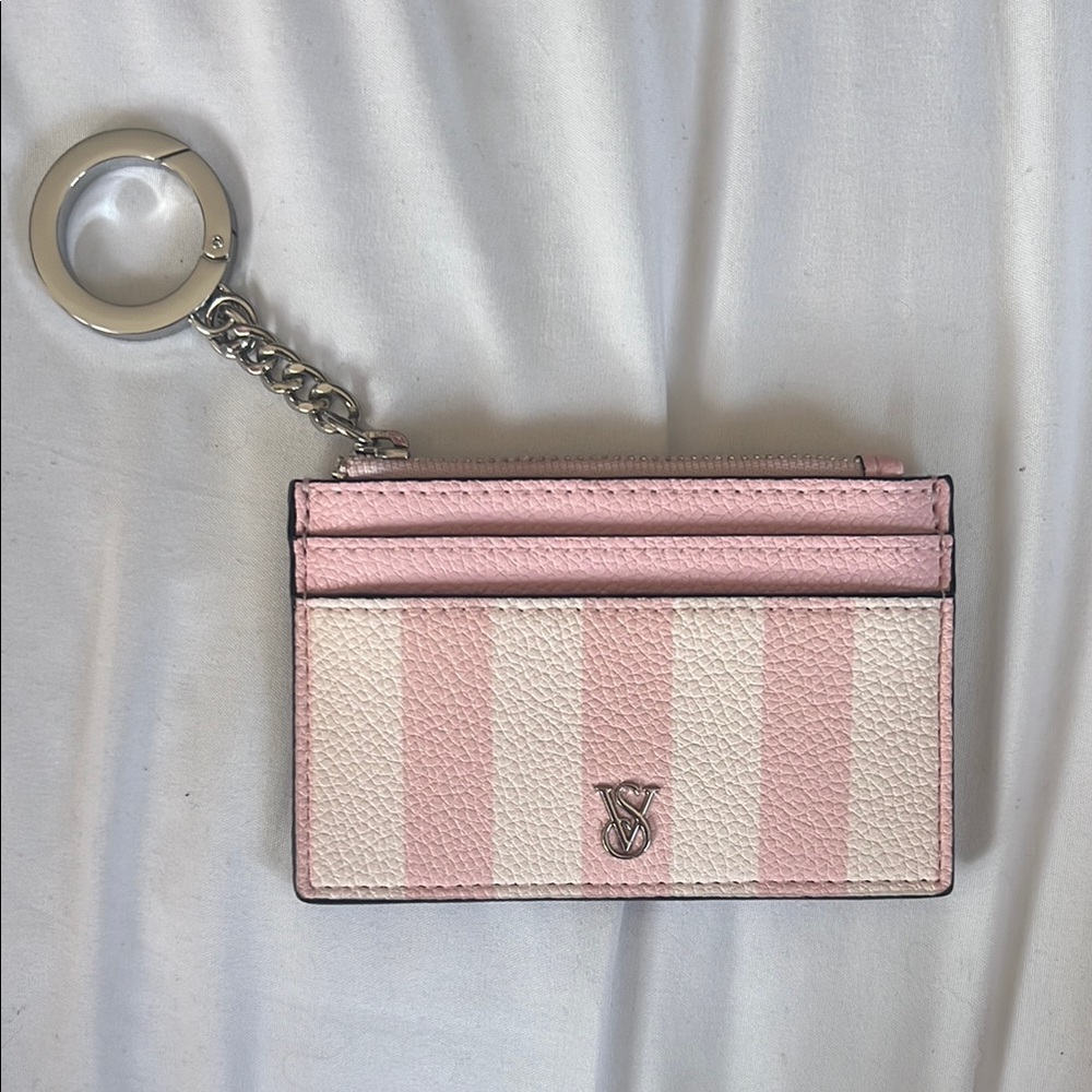 Victoria's Secret Pink and White Key Card Holder